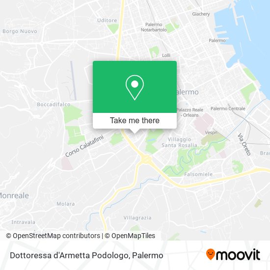Dottoressa d'Armetta Podologo map