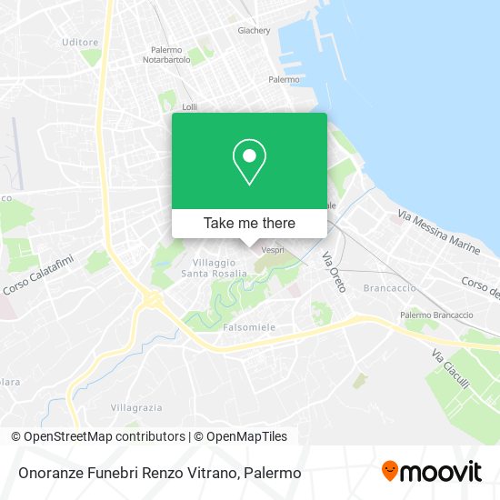 Onoranze Funebri Renzo Vitrano map