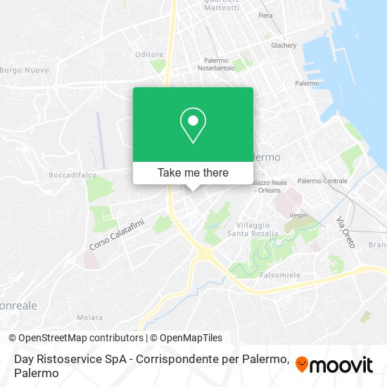 Day Ristoservice SpA - Corrispondente per Palermo map