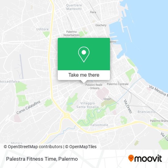 Palestra Fitness Time map