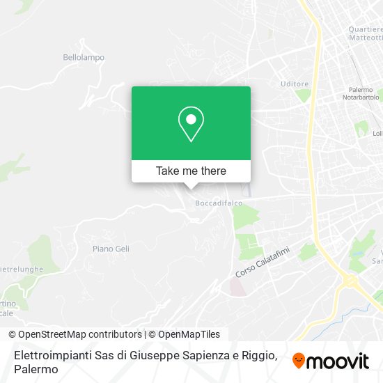 Elettroimpianti Sas di Giuseppe Sapienza e Riggio map