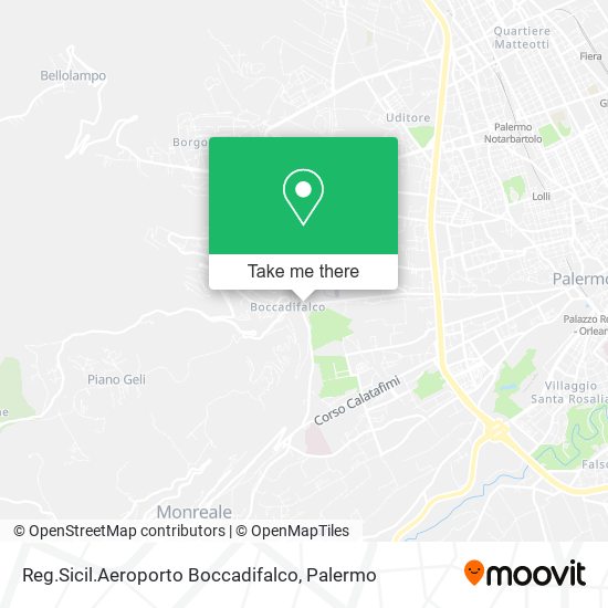 Reg.Sicil.Aeroporto Boccadifalco map