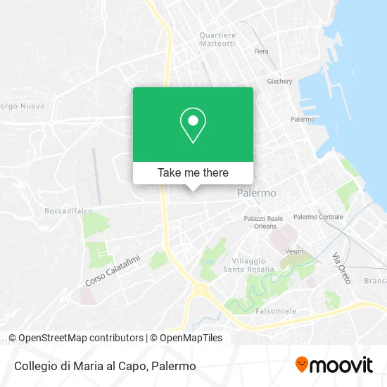 Collegio di Maria al Capo map