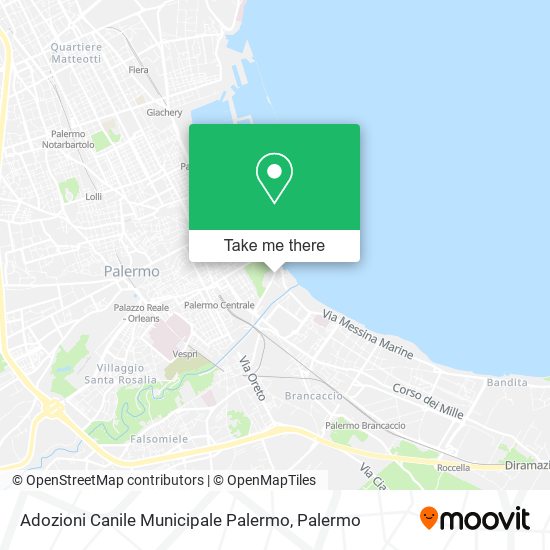 Adozioni Canile Municipale Palermo map