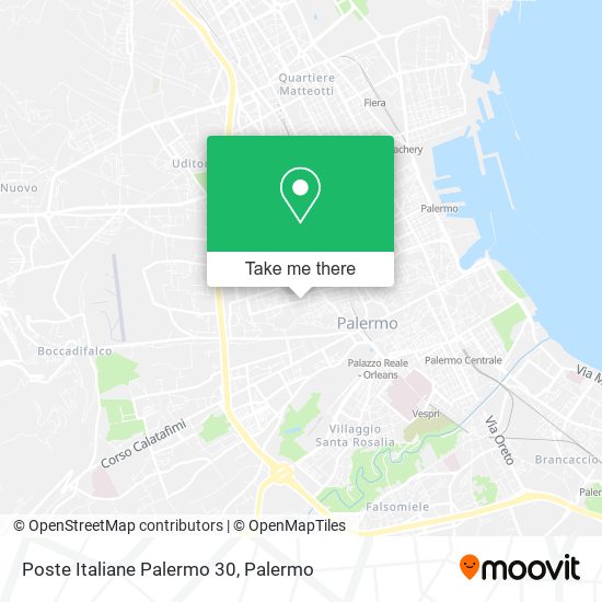 Poste Italiane Palermo 30 map