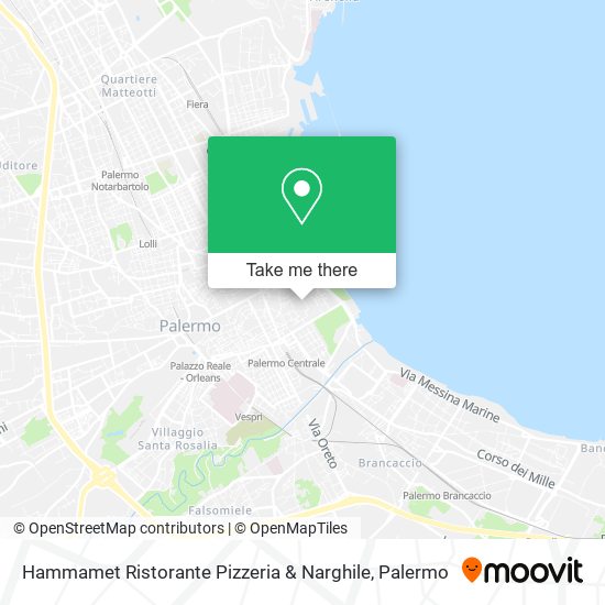 Hammamet Ristorante Pizzeria & Narghile map