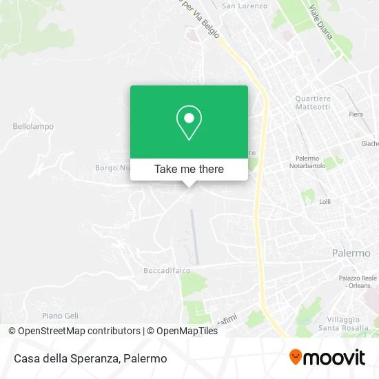 Casa della Speranza map