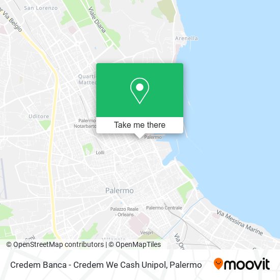 Credem Banca - Credem We Cash Unipol map