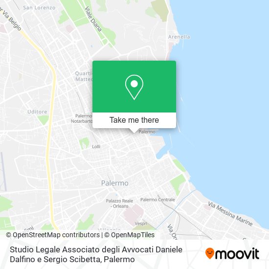 Studio Legale Associato degli Avvocati Daniele Dalfino e Sergio Scibetta map