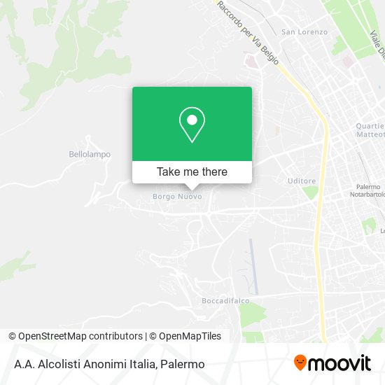 A.A. Alcolisti Anonimi Italia map