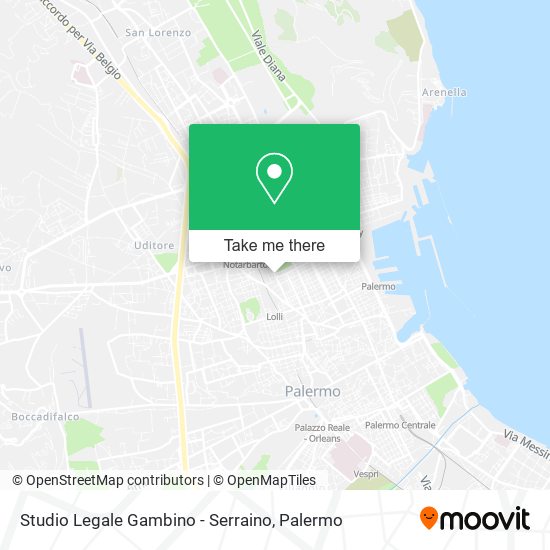 Studio Legale Gambino - Serraino map
