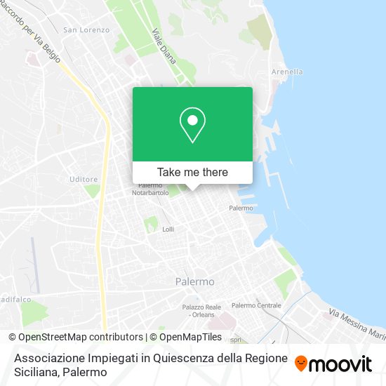 Associazione Impiegati in Quiescenza della Regione Siciliana map
