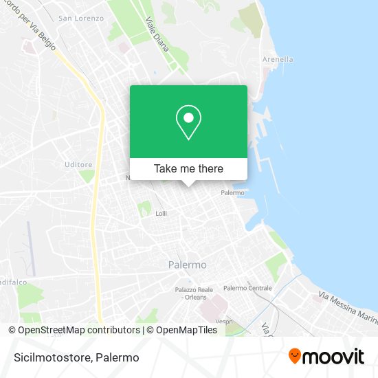 Sicilmotostore map