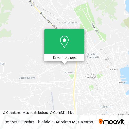 Impresa Funebre Chiofalo di Anzelmo M. map