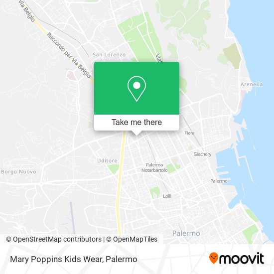 Mary Poppins Kids Wear map