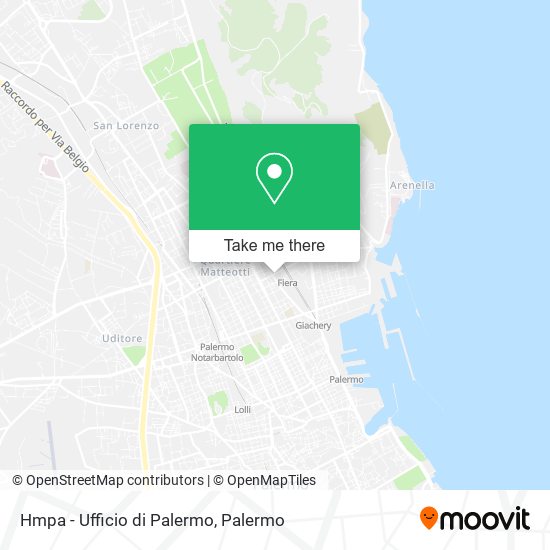 Hmpa - Ufficio di Palermo map