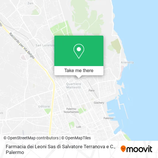 Farmacia dei Leoni Sas di Salvatore Terranova e C. map