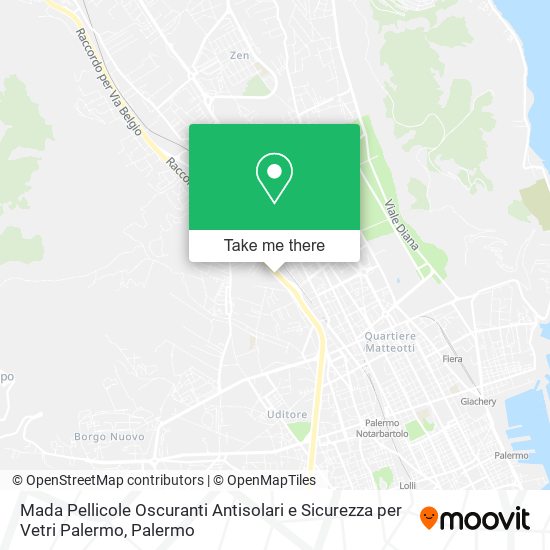 Mada Pellicole Oscuranti Antisolari e Sicurezza per Vetri Palermo map