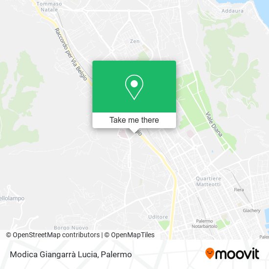 Modica Giangarrà Lucia map
