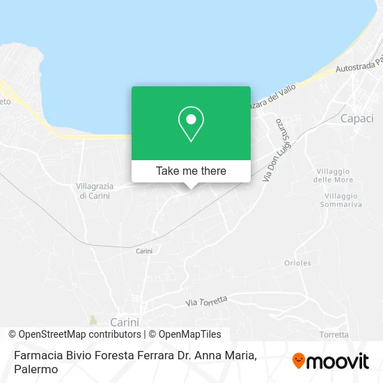 Farmacia Bivio Foresta Ferrara Dr. Anna Maria map