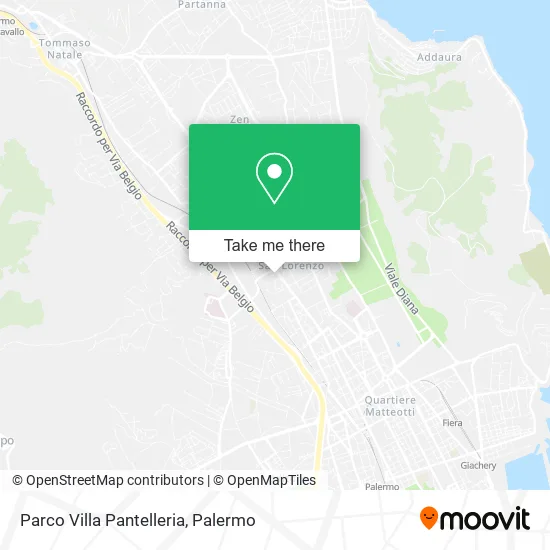 Parco Villa Pantelleria map