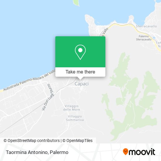 Taormina Antonino map