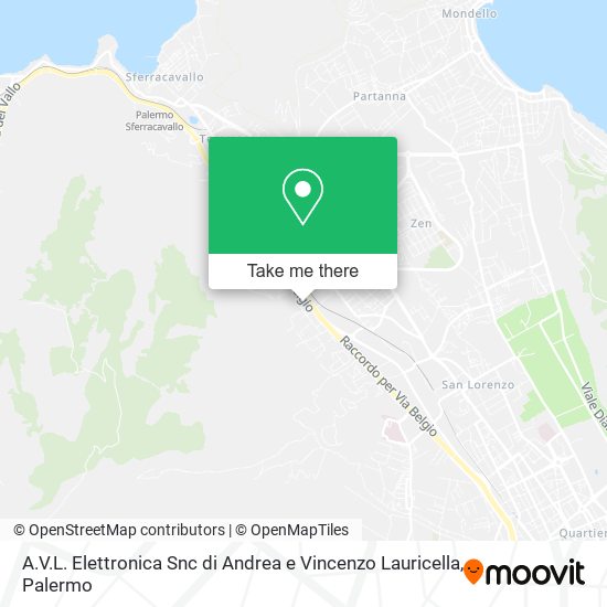 A.V.L. Elettronica Snc di Andrea e Vincenzo Lauricella map