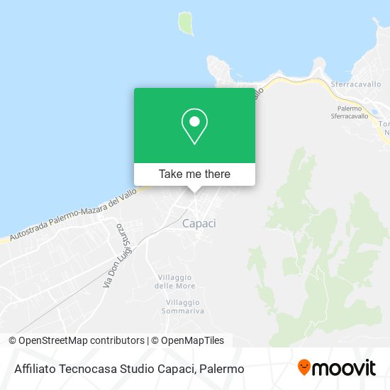 Affiliato Tecnocasa Studio Capaci map