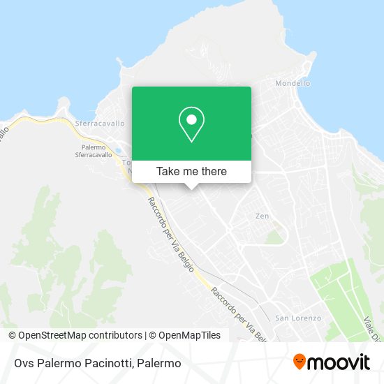 Ovs Palermo Pacinotti map