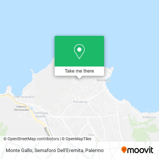 Monte Gallo, Semaforo Dell'Eremita map