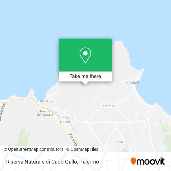 Riserva Naturale di Capo Gallo map