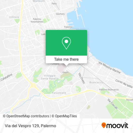 Via del Vespro 129 map