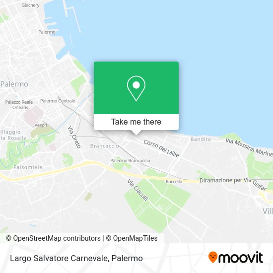 Largo Salvatore Carnevale map