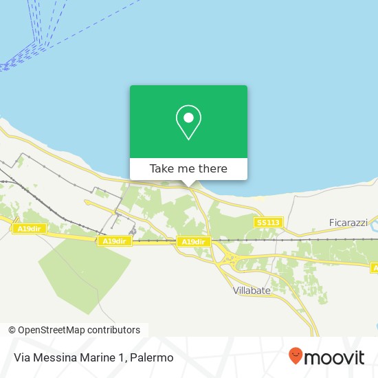 Via Messina Marine 1 map