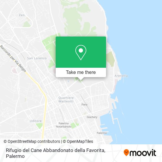 Rifugio del Cane Abbandonato della Favorita map