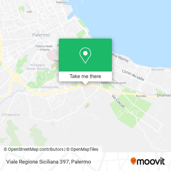 Viale Regione Siciliana  397 map