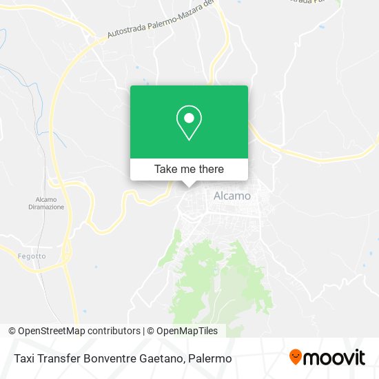 Taxi Transfer Bonventre Gaetano map