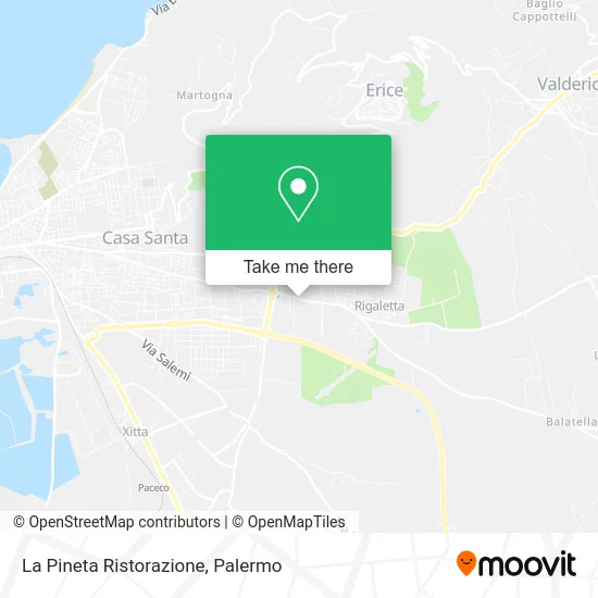 La Pineta Catering map