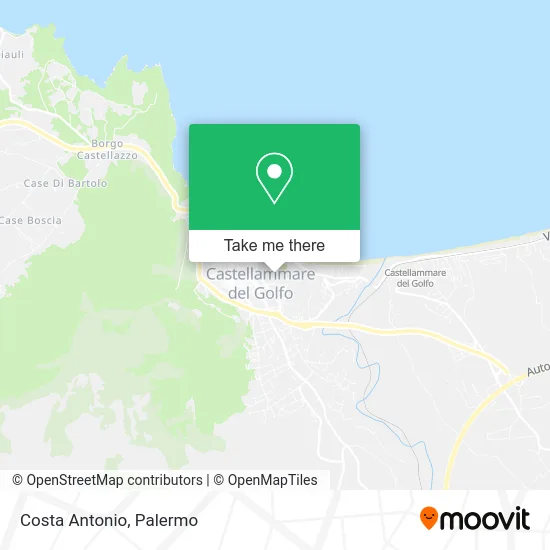 Costa Antonio map