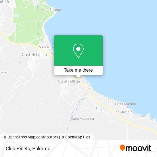 Club Pineta map