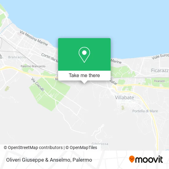 Oliveri Giuseppe & Anselmo map