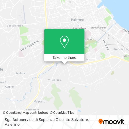 Sgs Autoservice di Sapienza Giacinto Salvatore map