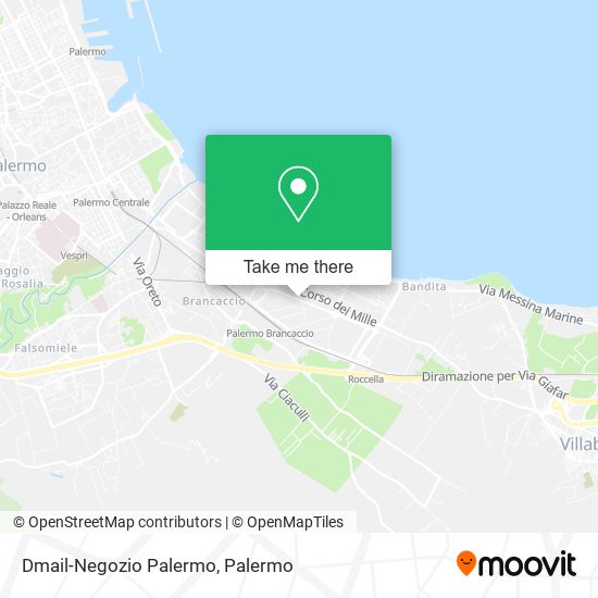 Dmail-Negozio Palermo map