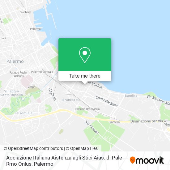 Aociazione Italiana Aistenza agli Stici Aias. di Pale Rmo Onlus map