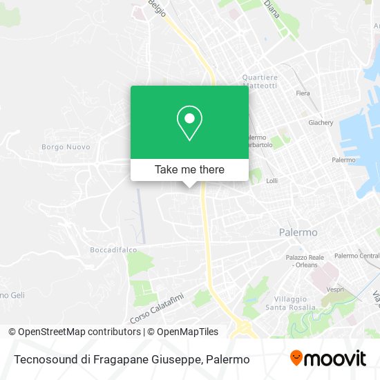 Tecnosound di Fragapane Giuseppe map