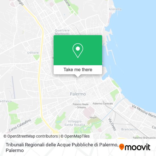 Tribunali Regionali delle Acque Pubbliche di Palermo map