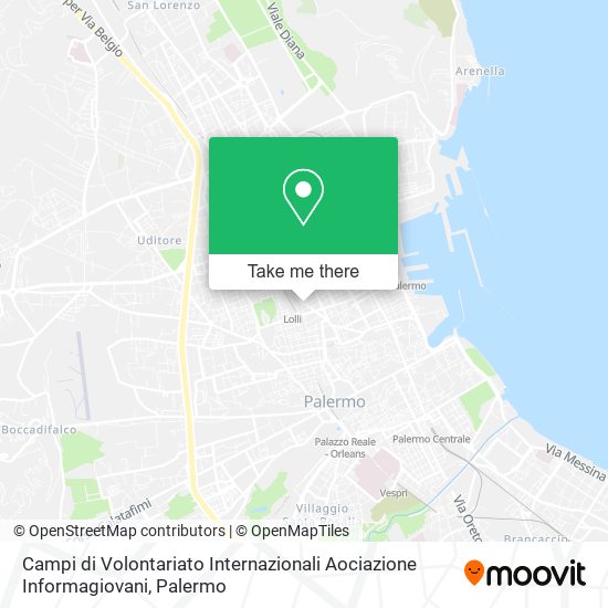 Campi di Volontariato Internazionali Aociazione Informagiovani map