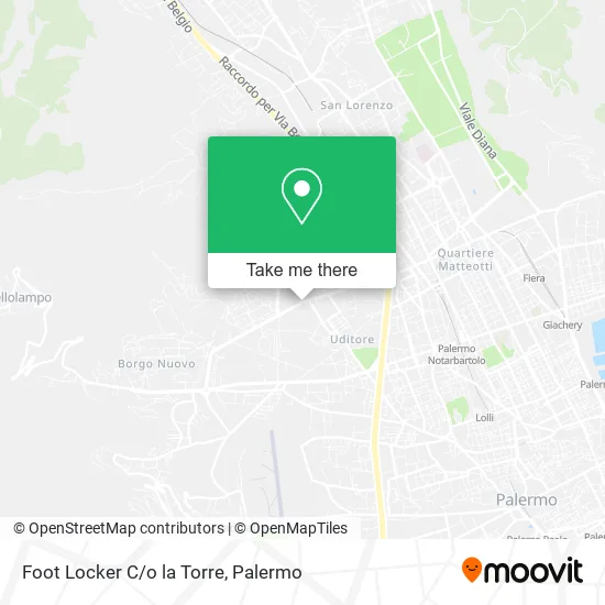 Foot Locker C/o la Torre map