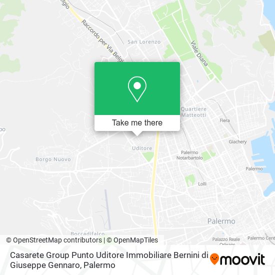 Casarete Group Punto Uditore Immobiliare Bernini di Giuseppe Gennaro map