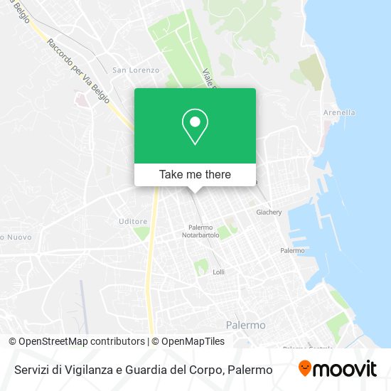 Servizi di Vigilanza e Guardia del Corpo map